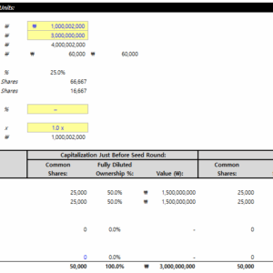 스타트업 대표라면 반드시 알아야 할 Cap Table 관리법 (+실전 엑셀 템플릿) - Cap Table Template